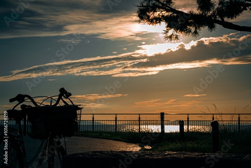 海辺の自転車 photo