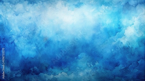 Abstract blue watercolor background wallpaper