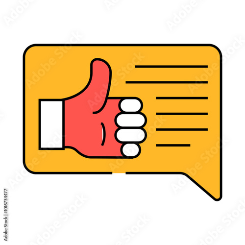 feedback testimonial line icon vector. feedback testimonial sign. isolated symbol illustration