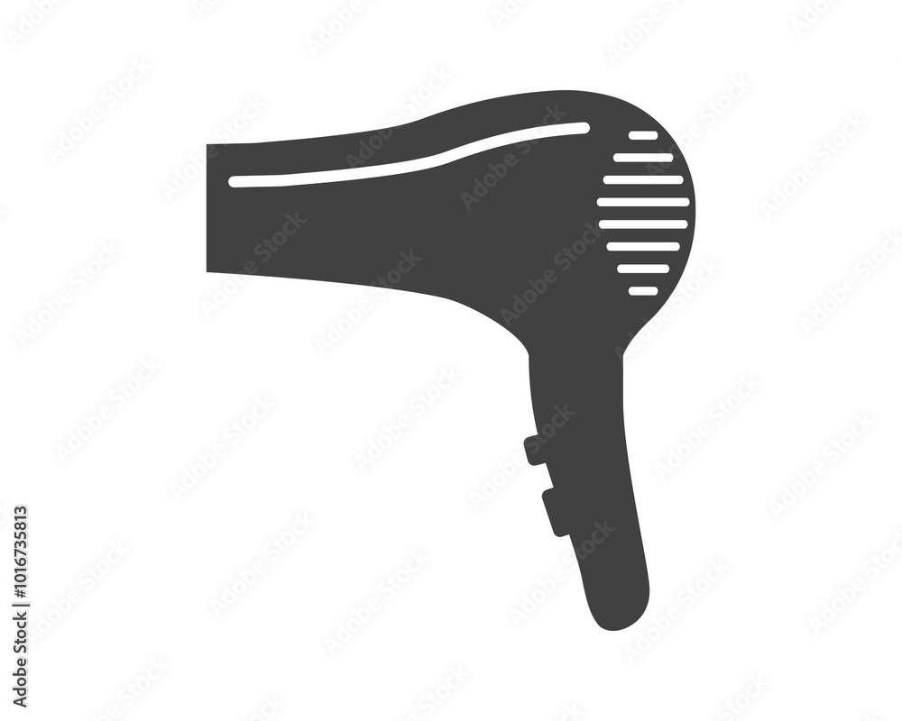 Hair dryer Line Icon vector fashion hairdryer of hairdresser to blow-dry and electric hair-dryer blower illustration. Barber styling appliance. Silhouette hair dryer black color. Hair dryer Line Icon vector fashion hairdryer of hairdresser to blow-dry and electric hair-dryer blower illustration. Barber styling appliance. Silhouette hair dryer black color.