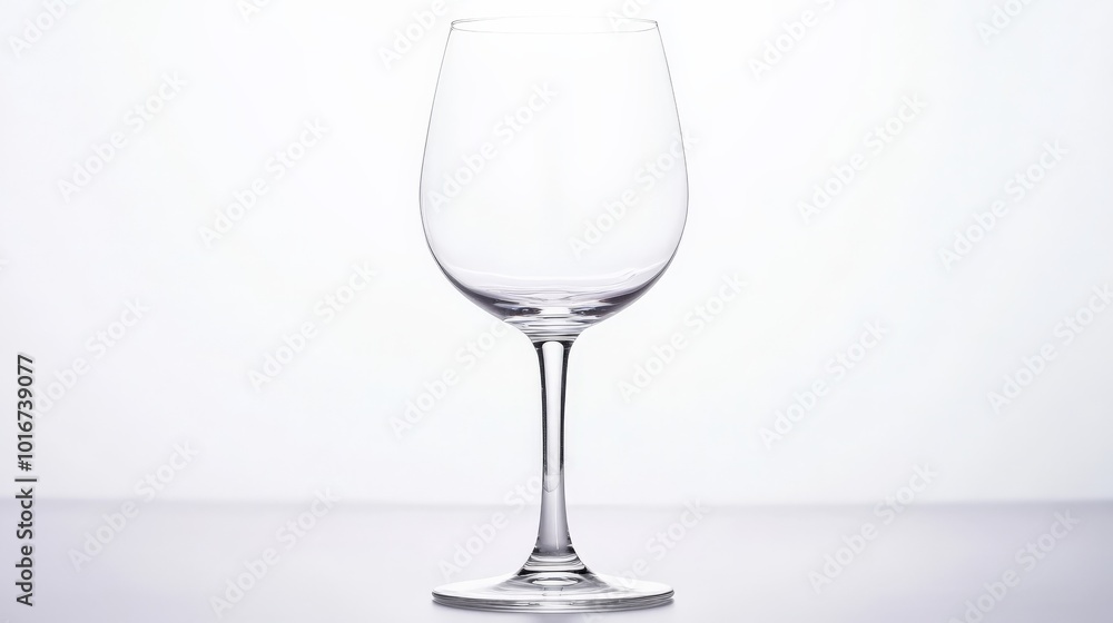 Elegant wine glass on a white background, perfect for dining or bar themes. The simplicity highlights its classic design. Elegant wine glass on a white background, perfect for dining or bar themes. The simplicity highlights its classic design.