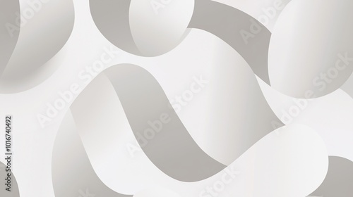 Wallpaper Mural Soft Curves and Flowing Shapes Design Torontodigital.ca