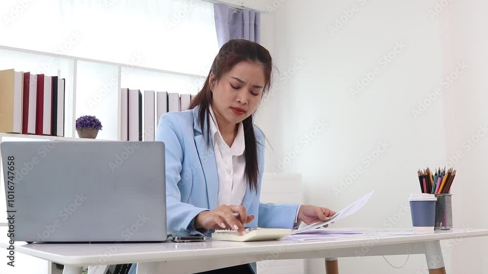 businesswoman working in office businesswoman working in office