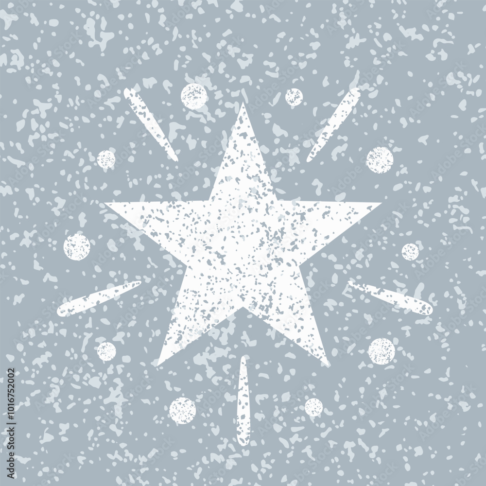 Fototapeta premium Star texture effect vintage decoration vector illustration.