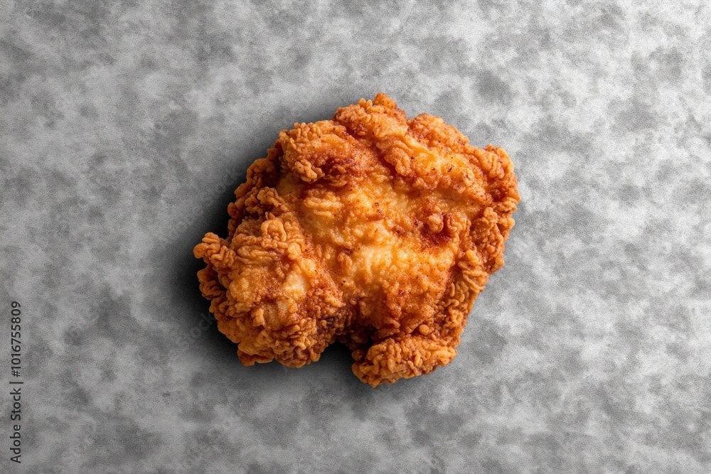 © Minerva Studio - Crispy fried chicken breast on grey background