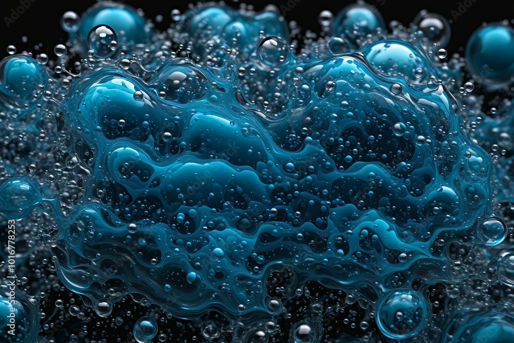 A dark blue background with many bubbles A dark blue background with many bubbles