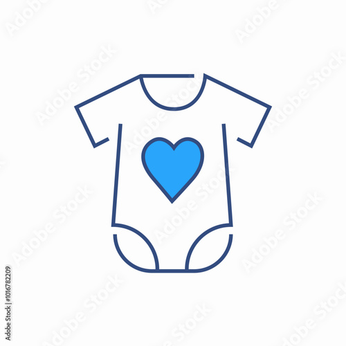 baby clothes icon sign vector