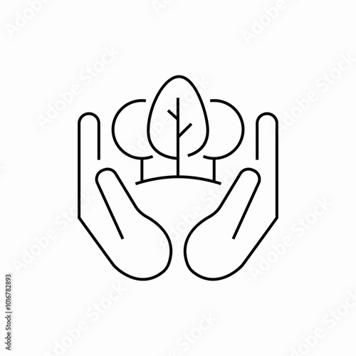 forest insurance icon sign vector