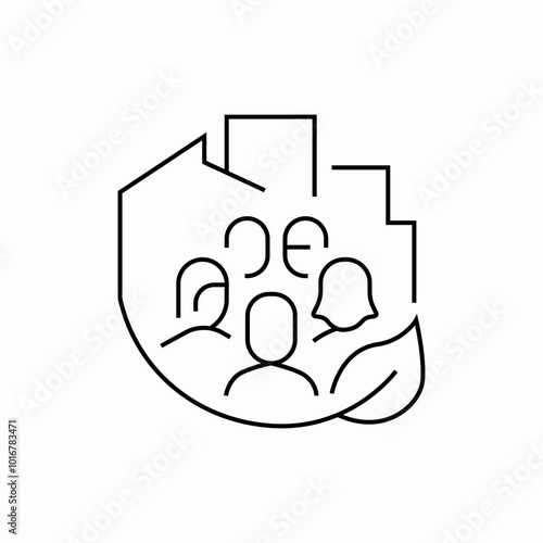 urban evolution icon sign vector