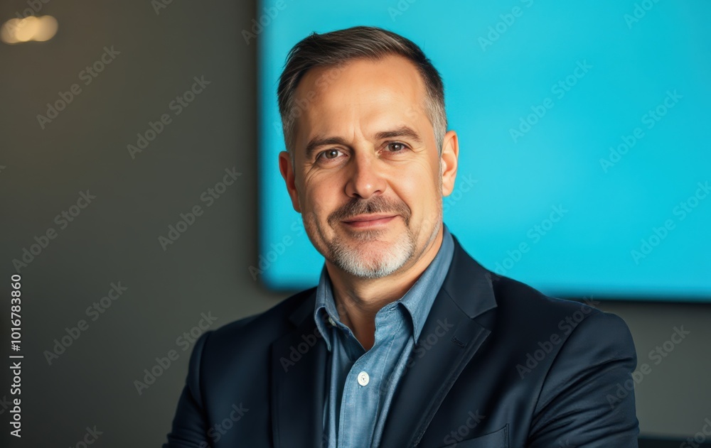 Businessman exuding leadership and confidence Businessman exuding leadership and confidence