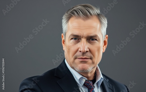 Focused and determined business leader portrait