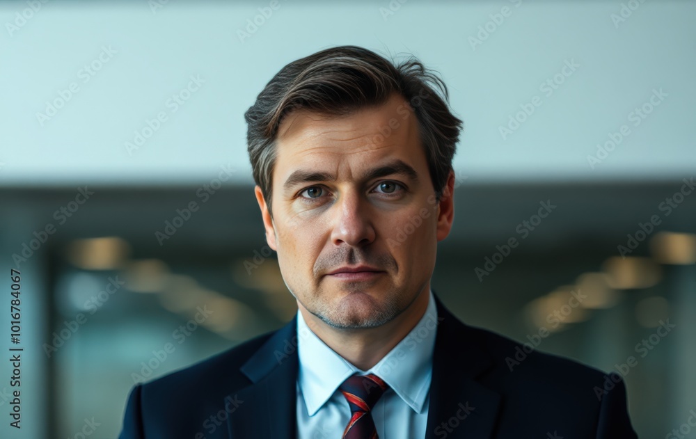 Serious corporate executive in formal attire Serious corporate executive in formal attire