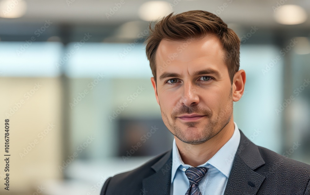 Fototapeta premium Businessman exuding leadership and confidence