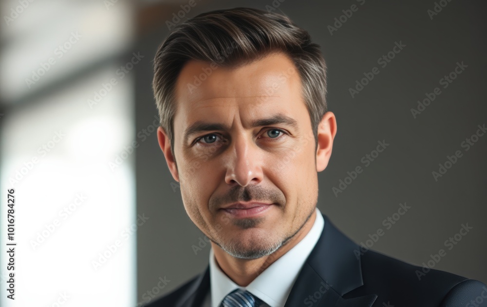 Businessman exuding leadership and confidence Businessman exuding leadership and confidence
