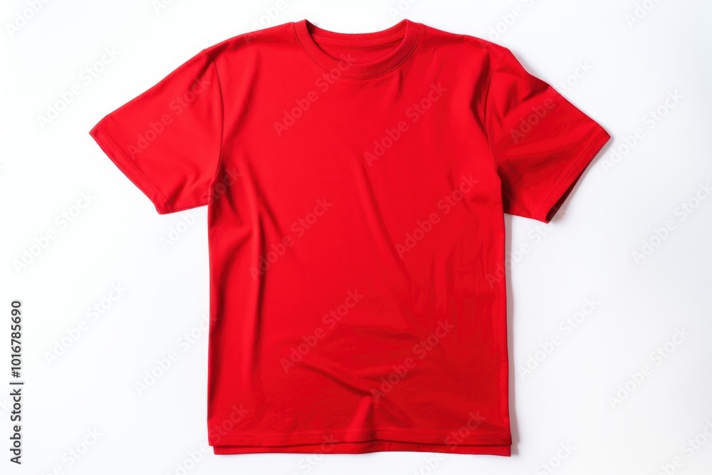 T-shirt red white background sportswear. T-shirt red white background sportswear.
