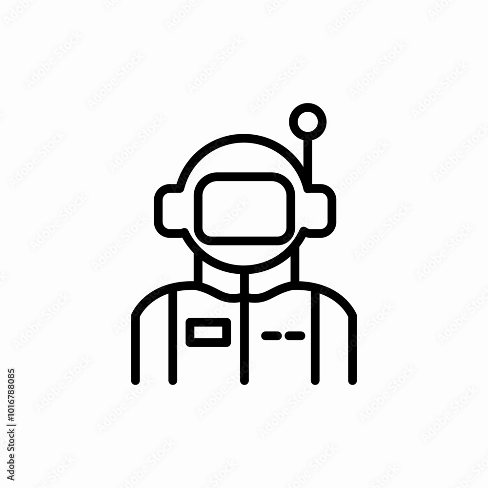 astronaut avatar icon sign vector astronaut avatar icon sign vector