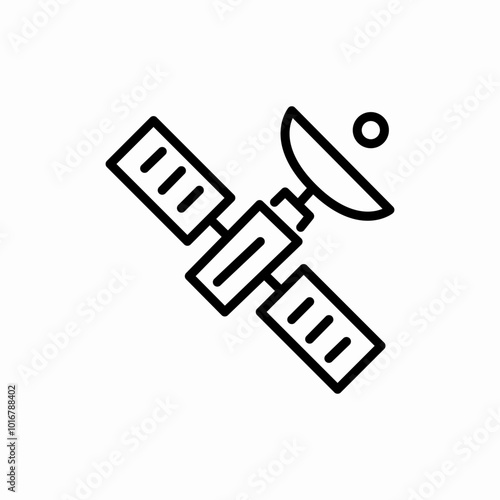 digital station satellite icon sign vector