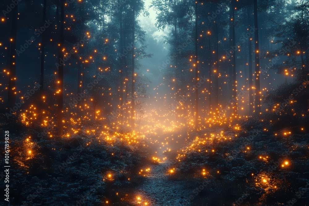 enchanting mystical forest at night illuminated by glowing lights and ethereal colors creating a magical atmosphere filled with wonder and intrigue inviting exploration and imagination enchanting mystical forest at night illuminated by glowing lights and ethereal colors creating a magical atmosphere filled with wonder and intrigue inviting exploration and imagination