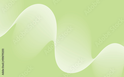 Abstract green curve background. Minimal geometric background. Dynamic shapes composition. Can be used covers, banners, wallpapers, brochures, books, print media, cards, web backgrounds, vector.