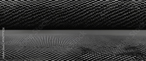 Wallpaper Mural Abstract Geometric Wave Texture in Monochrome Digital Pattern Torontodigital.ca