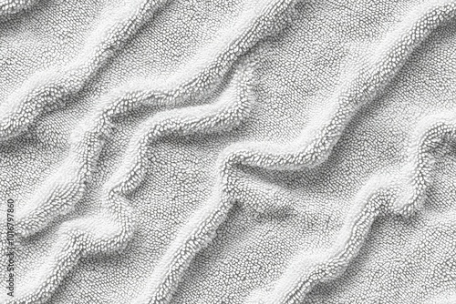 Abstract Wavy Ripples on Sandy Textured Surface Backdrop in Monotone Shades