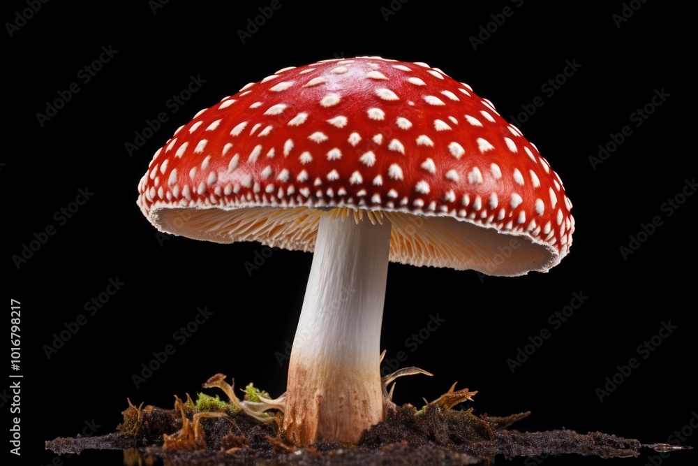 Fototapeta premium Amanita caesarea mushroom agaric fungus plant.