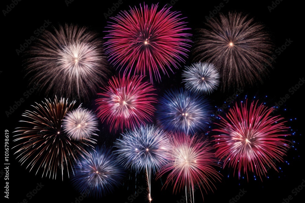 Fireworks black background illuminated celebration. Fireworks black background illuminated celebration.