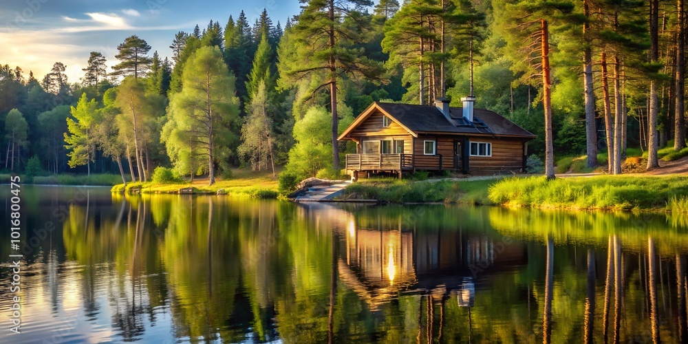 Fototapeta premium Landscape mountains lake argentina bariloche patagonia