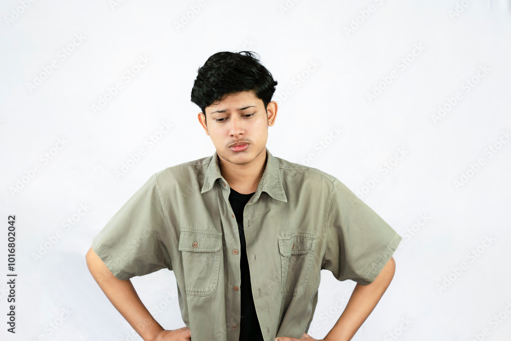 Frustrated, Irritated and Angry Young Asian Male Handsome Student Boy saying no gestures expressions Frustrated, Irritated and Angry Young Asian Male Handsome Student Boy saying no gestures expressions