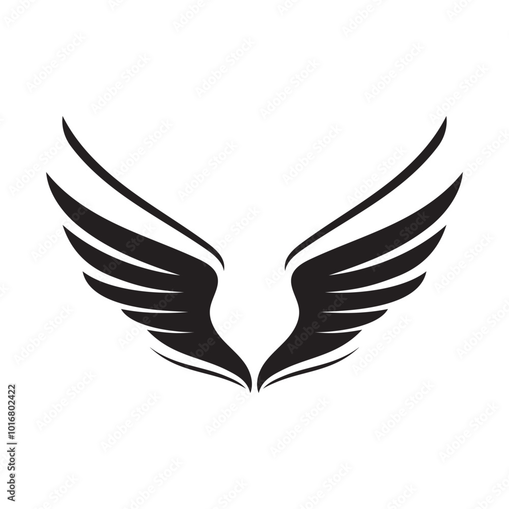Wing black logo eagle falcon Wing black logo eagle falcon