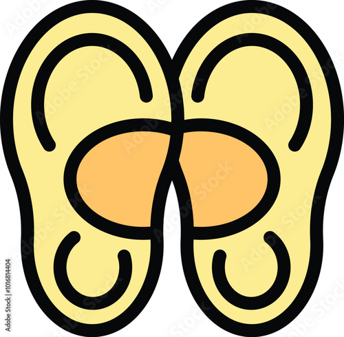 Orthopedic insoles designed to provide arch support and correct flatfoot in children, promoting healthy foot development