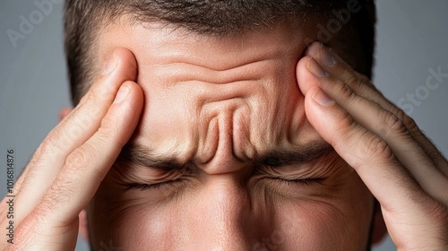 Man Suffering from Headache