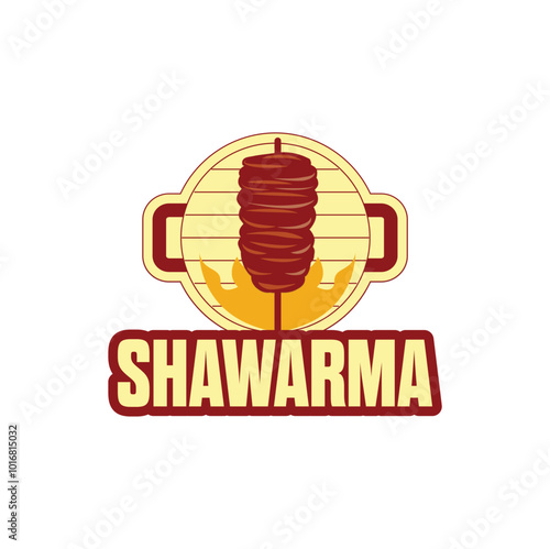 Shawarma logo design, cafe, kebab