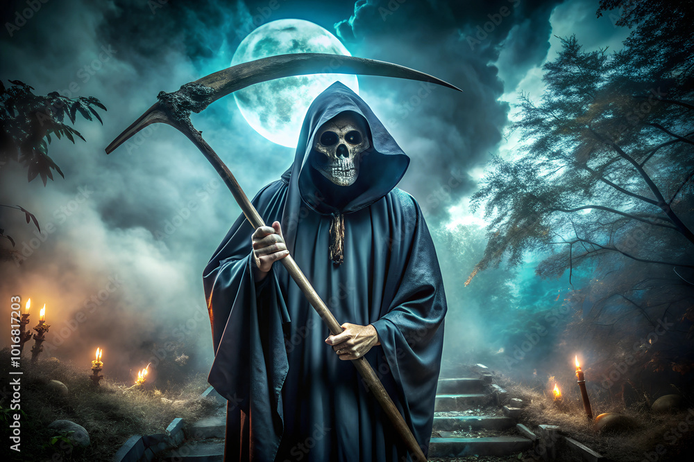 Obraz premium halloween vampire in the dark