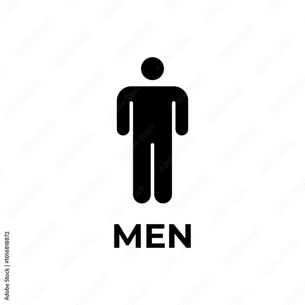 Minimalist Restroom or toilet Icon, Clean and Simple Designs Minimalist Restroom or toilet Icon, Clean and Simple Designs