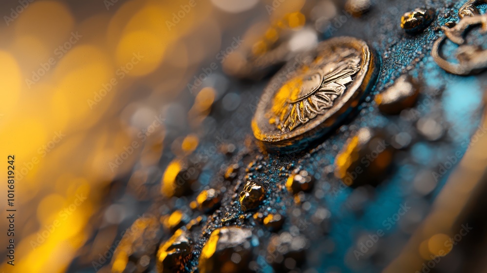 A tight shot of a cell phone with water droplets on its upper and lower surfaces A tight shot of a cell phone with water droplets on its upper and lower surfaces