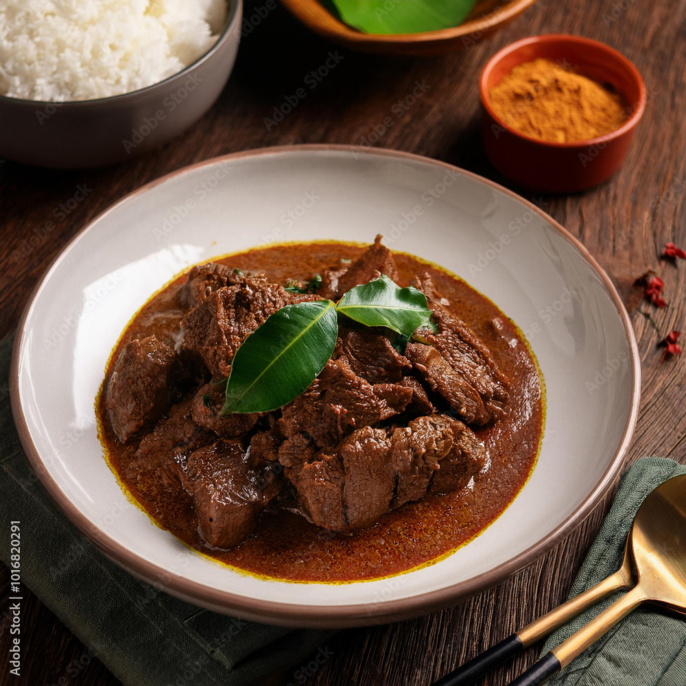 Irresistible Slow-Cooked Beef Rendang Delight Irresistible Slow-Cooked Beef Rendang Delight