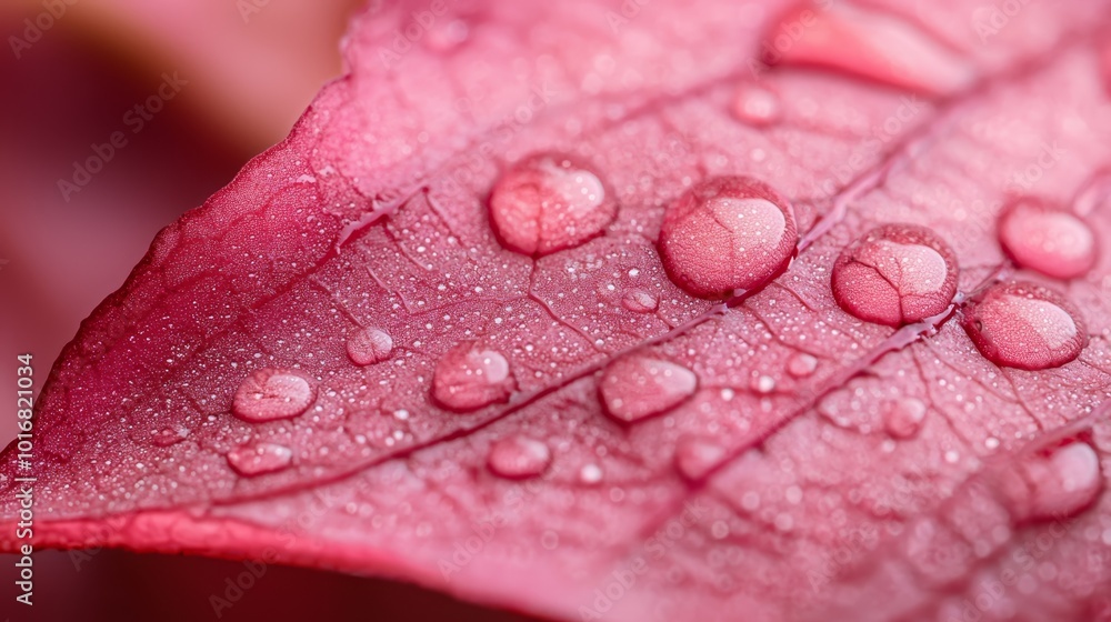 Fototapeta premium water droplets on its tip and center