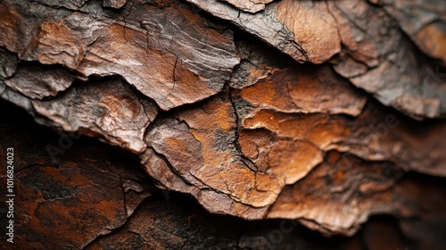  A close-up of a tree bark with distinct deformations photo