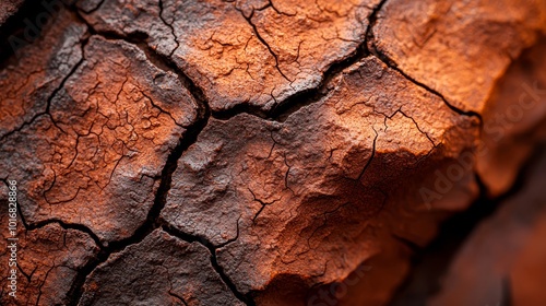 appears as a fissure in the tree bark, hinting at a clean cut through it