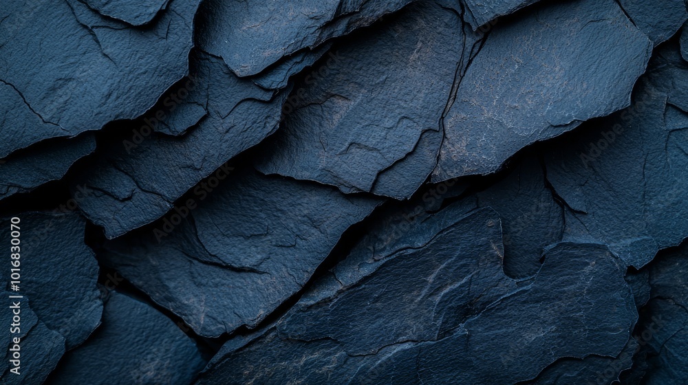 A tight shot of a rock formation with dark blue paint at its top and base A tight shot of a rock formation with dark blue paint at its top and base