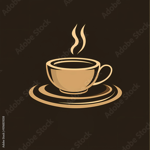 Vintage Premium Coffee Cafe and Restaurant Logo Design Vector