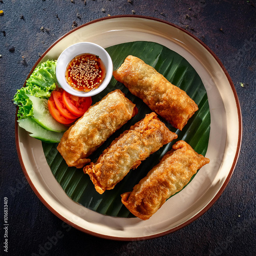 Crispy Ngoh Hiang Five Spice Meat Roll photo