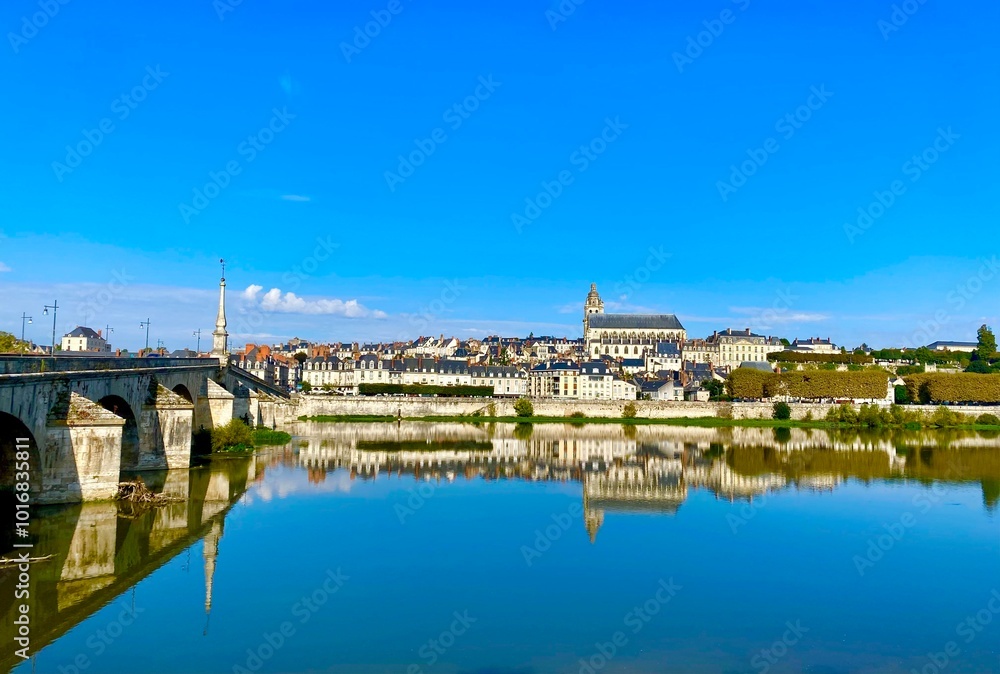 Fototapeta premium view of Blois in France
