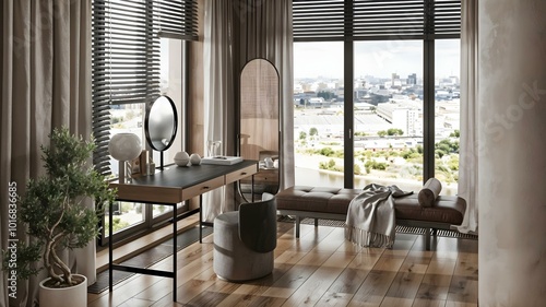 Makeup room decoration concept design..