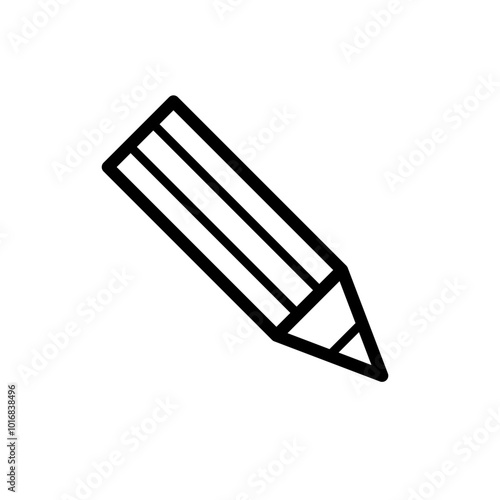 pencil, drawing - vector icon