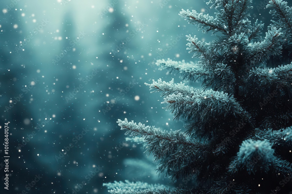 ethereal winter wonderland misty forest with snowdusted evergreens delicate snowflakes dancing in soft light creating a dreamy atmosphere of serene beauty and quiet magic ethereal winter wonderland misty forest with snowdusted evergreens delicate snowflakes dancing in soft light creating a dreamy atmosphere of serene beauty and quiet magic