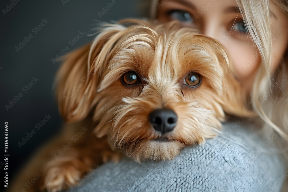 Dogs Trusting Gaze into the Eyes of a Loving Friend Dogs Trusting Gaze into the Eyes of a Loving Friend