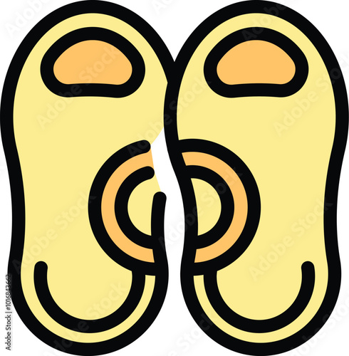 Orthopedic insoles for shoes correcting flat foot condition, promoting arch support and comfortable walking experience