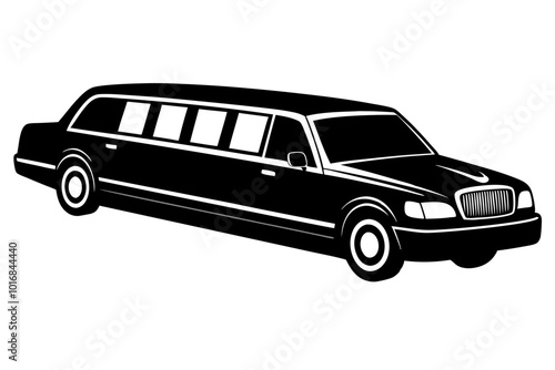 Limo Silhouette vector illustration